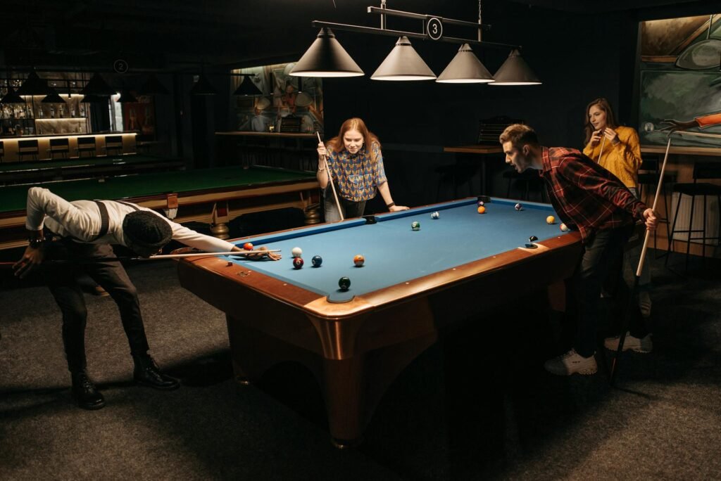 pool-room-with-friends-by-pavel-danilyuk Pool room with friends by pavel danilyuk