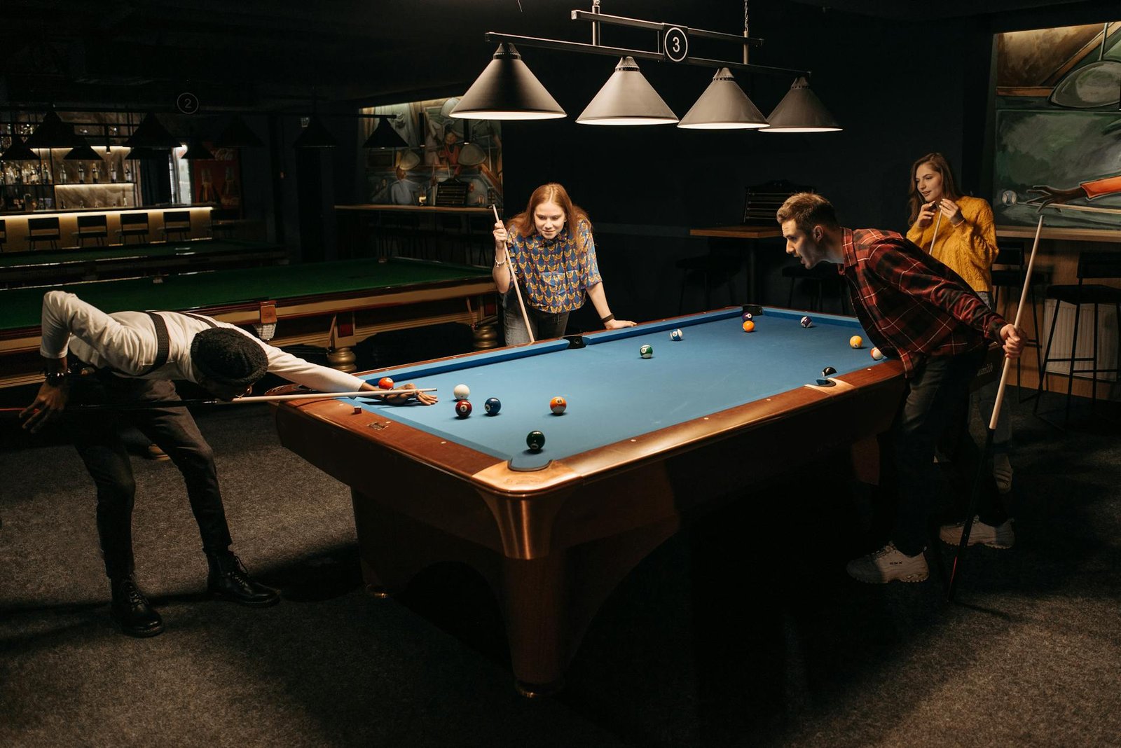 pool-room-with-friends-by-pavel-danilyuk Pool room with friends by pavel danilyuk